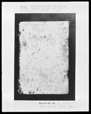 Gregorius Magnus, Moralia in Job, Pars 5, Liber 23-27 — Einband mit Streicheisenlinien — Frontdeckel