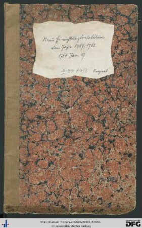 Neue Einrichtungsresolution vom Jahre 1767/1768: Statuten