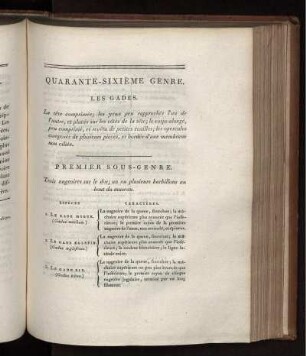 QUARANTE-SIXIÉME GENRE
