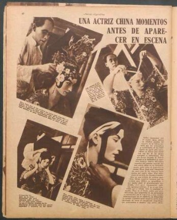 Una actriz china momentos antes de aparecer en escena [Fotografías]