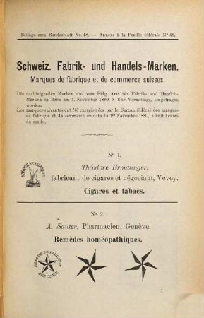 Bundesblatt. 34. 1882, 5