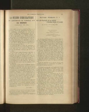 La Mission Hydrographique.