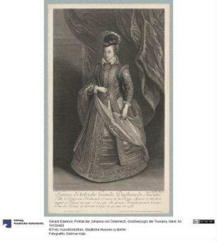 Porträt der Johanna von Österreich, Großherzogin der Toskana