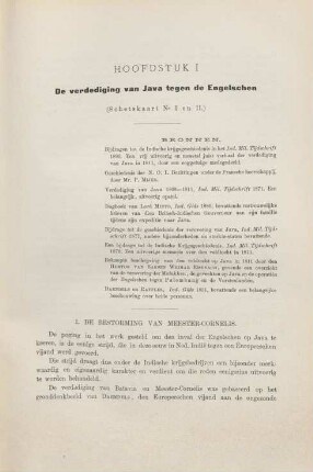 I. De bestorming van Meester-Cornelis