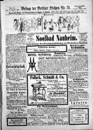 Beilage der Berliner Wespen Nr. 31