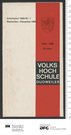 Programm 1. Trimester 1966/1967