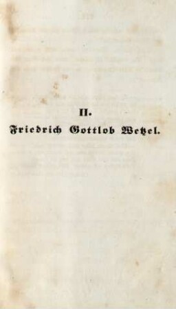 II. Friedrich Gottlob Wetzel