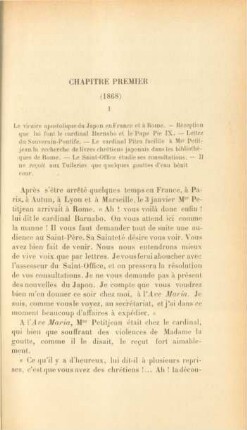Chapitre premier (1868)