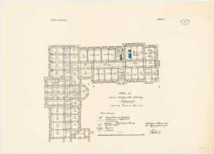 Land- und Amtsgericht, Duisburg Altbau: Grundriss KG 1:100