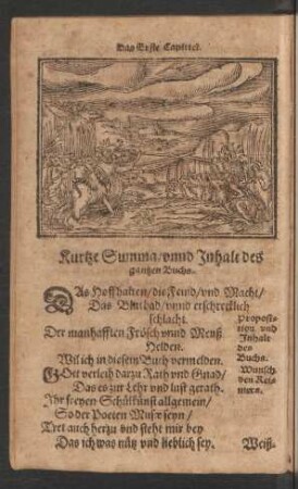 Kurtze Summa/ unnd Inhalt des gantzen Buchs.