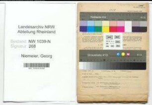 Entnazifizierung Georg Niemeier , geb. 25.10.1903 ()