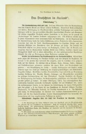 Das Deutschtum im Ausland
