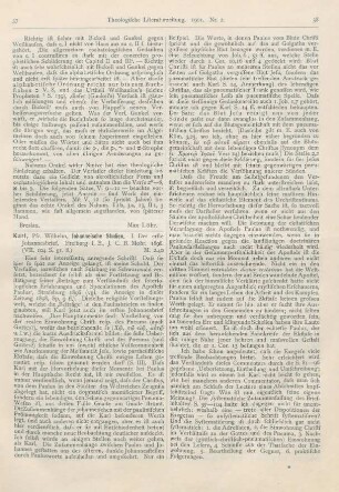 37-39 [Rezension] Karl, Wilhelm, Johanneische Studien