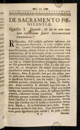 39-58, Quaestio I. - V.
