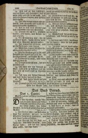 Das Buch Baruch. - Das erste Buch der Maccabäer.