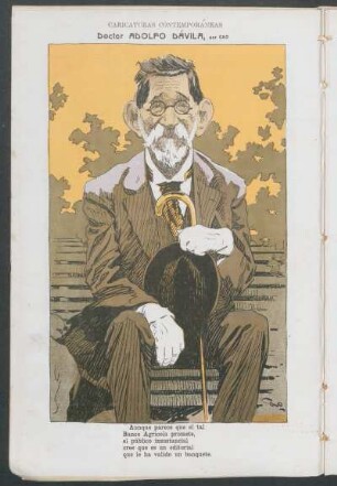 Doctor Adolfo Dávila : Caricaturas contemporáneas
