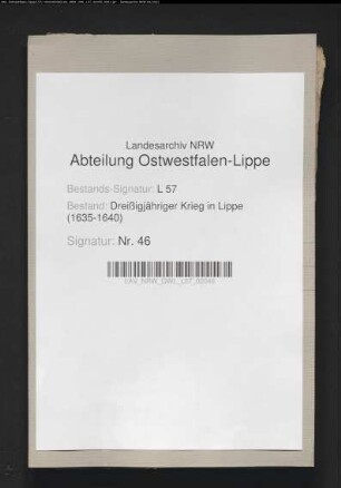Kriegsdrangsale und Klagen aus dem Amt Varenholz