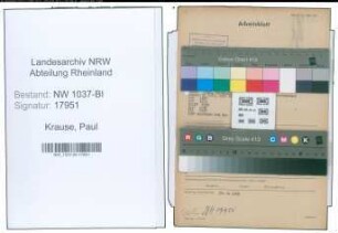 Entnazifizierung Paul Krause , geb. 04.04.1892 (Zollsekretaer)