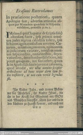 Erasmus Roterodamus ...