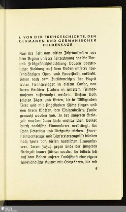 1. Von Der Frühgeschichte, Den Germanen Und Germanischer Heldensage