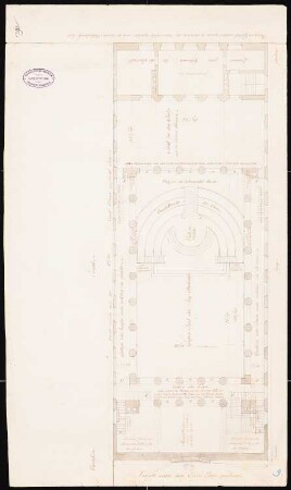 Singakademie, Berlin: Grundriss