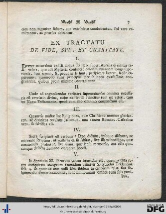 Ex Tractatu De Fide, Spe, Et Charitate