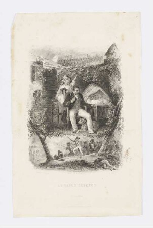 Le vieux sergent, aus: Pierre Jean de Béranger, "Chansons de Béranger", Paris 1847