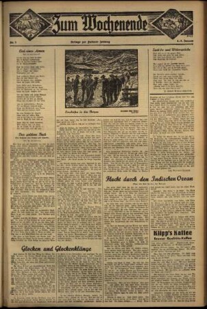 Dritte Ausgabe vom Samstag, den 04. Januar 1936.