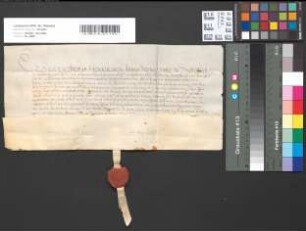 Eidesleistung Wilhelms von Hochkirchen als Abt zu Siegburg.
