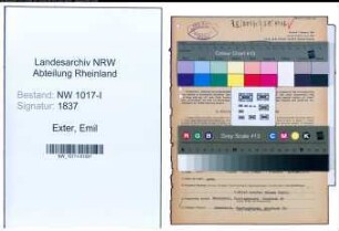 Entnazifizierung Emil Exter , geb. 02.07.1895 (Schreiner)