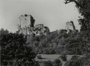 Die Burgruine Landskron bei Leimen im elsäßischen Sundgau