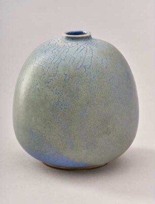 Blau-graue Kürbisvase