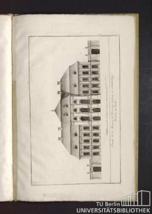 Facade de la Maison de Monsieur le Comte de Schulemburg du Côté du Jardin.