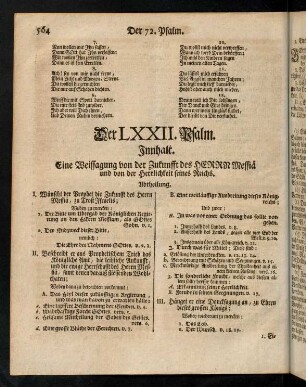 564-576, Der LXXII. Psalm
