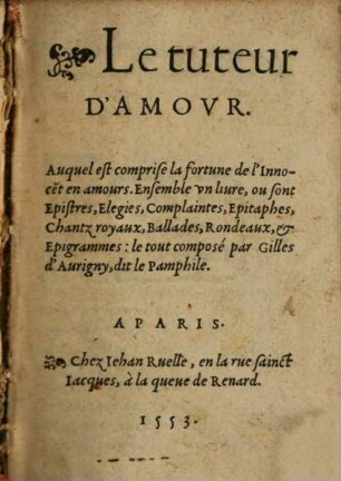 Le tuteur d'amour