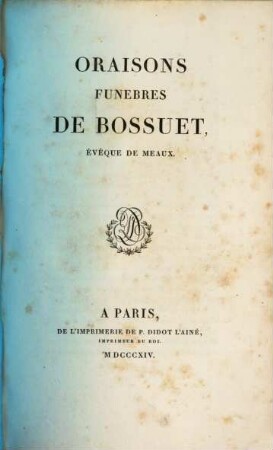 Oraisons funèbres