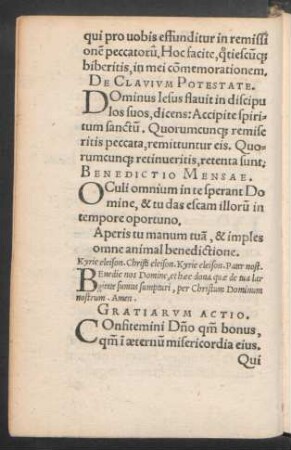 De Clavium Potestate.