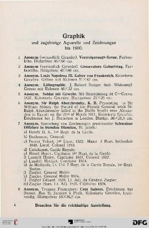 Graphik (Nr. 1-303)