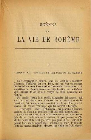 Scènes de la vie de bohème