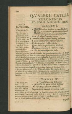 Q. Valerii Catulli Veronensis Ad Corn. Nepotem Libri.