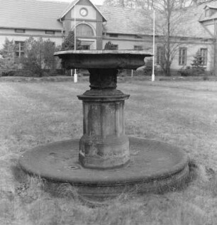 Blumenschale : Blumenschale. Sandstein (1851/1900). Dresden-Pillnitz, Pillnitzer Platz