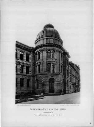 Strieder, Wilhelm. Mädchenschule, Kaiserallee 55 (Gutenbergschule I)