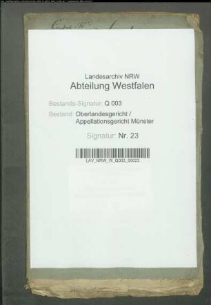 Forderung des Grafen Friedrich von Bentheim-Tecklenburg