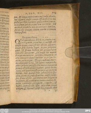 De quotidiana. VII.