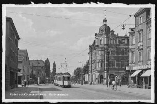Radebeul. Kötzschenbroda, Meißner Straße m. Straßenbahn