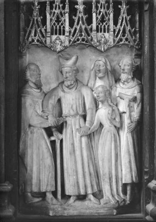 Detail vom Marienaltar, Verlobung der Maria