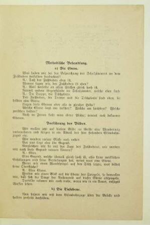 Methodische Behandlung