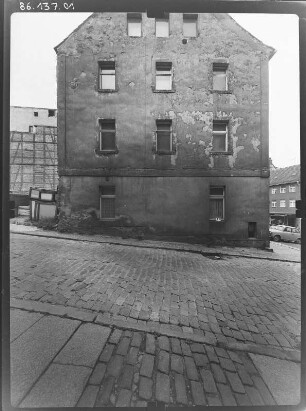 Altenburg, Kesselgasse. Wohnhaus. Giebelfront