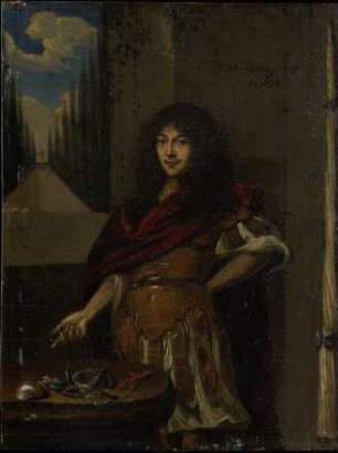 Bildnis des Johann Kißner (1645-1678) in antikischer Rüstung