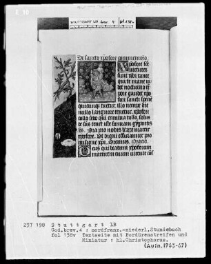 Stundenbuch — Heiliger Christophorus, Folio 138verso
